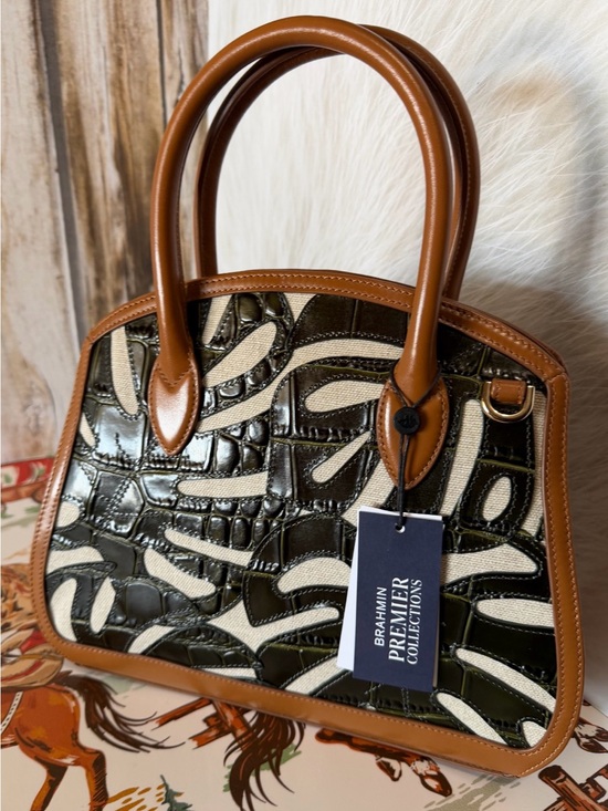 Brahmin Handbags - FIRM Brahmin Rosetta Cacti Green Abrigado Leather NWT $445
